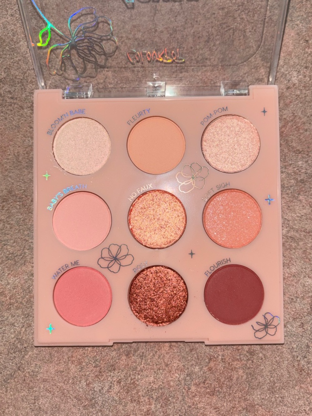 New, Colourpop 4ever Floral Eyeshadow Palette